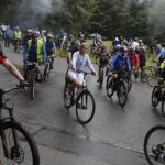 13.08.2022. Zagnańsk. IV Rajd Rowerowy Szlakiem Brygady Świętokrzyskiej Narodowych Sił Zbrojnych / Fot. Jarosław Kubalski - Radio Kielce