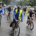 13.08.2022. Zagnańsk. IV Rajd Rowerowy Szlakiem Brygady Świętokrzyskiej Narodowych Sił Zbrojnych / Fot. Jarosław Kubalski - Radio Kielce