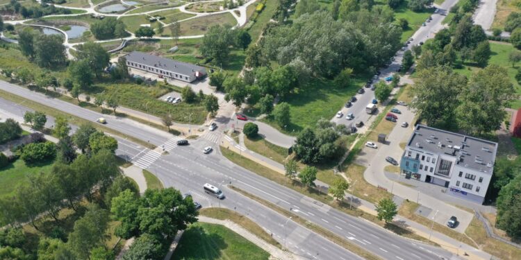 19.08.2022. Kielce. Skrzyżowanie ulic Jagiellońskiej i Karczówkowskiej. Drzewa przeznaczone do wycinki / Fot. Jarosław Kubalski - Radio Kielce