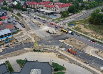 22.08.2022. Przebudowa skrzyżowania Alei Solidarności z Aleją Tysiąclecia Państwa Polskiego / Fot. Jarosław Kubalski - Radio Kielce