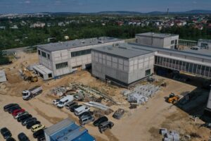 29.08.2022. Kielce. Budowa Świętokrzyskiego Kampusu Głównego Urzędu Miar. / Fot. Jarosław Kubalski - Radio Kielce.