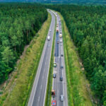 09.08.2022. Trasa S7 w Łącznej. Miejsce wymiany nawierzchni / Fot. Jarosław Kubalski - Radio Kielce