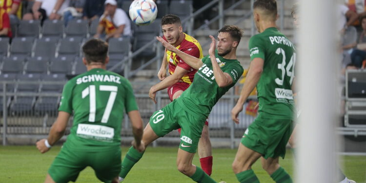 01.08.2022. Kielce. PKO BP Ekstraklasa - 3 kolejka. Mecz: Korona Kielce – Śląsk Wrocław / Fot. Wiktor Taszłow – Radio Kielce