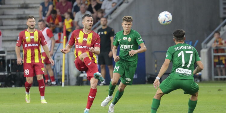 01.08.2022. Kielce. PKO BP Ekstraklasa - 3 kolejka. Mecz: Korona Kielce – Śląsk Wrocław / Fot. Wiktor Taszłow – Radio Kielce