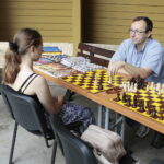 03.08.2022. Kielce. Park Miejski. Wakacyjna Szkoła Szachowa Radia Kielce / Fot. Wiktor Taszłow - Radio Kielce