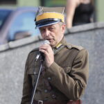 08.08.2022. Wodzisław. Marsz Szlakiem I Kompanii Kadrowej. Na zdjęciu: Dionizy Krawczyński - komendant Marszu Szlakiem I Kompanii Kadrowej / Fot. Wiktor Taszłow - Radio Kielce