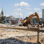 09.08.2022. Kielce. Budowa dworca PKP / Fot. Wiktor Taszłow – Radio Kielce
