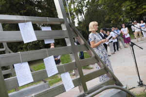 21.08.2022. Kielce. Obchody 80 rocznicy zagłady getta kieleckiego