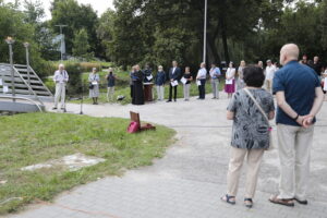 21.08.2022. Kielce. Obchody 80 rocznicy zagłady getta kieleckiego