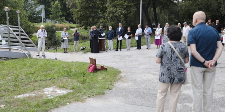 21.08.2022. Kielce. Obchody 80 rocznicy zagłady getta kieleckiego