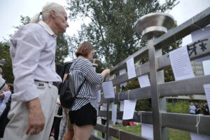 21.08.2022. Kielce. Obchody 80 rocznicy zagłady getta kieleckiego