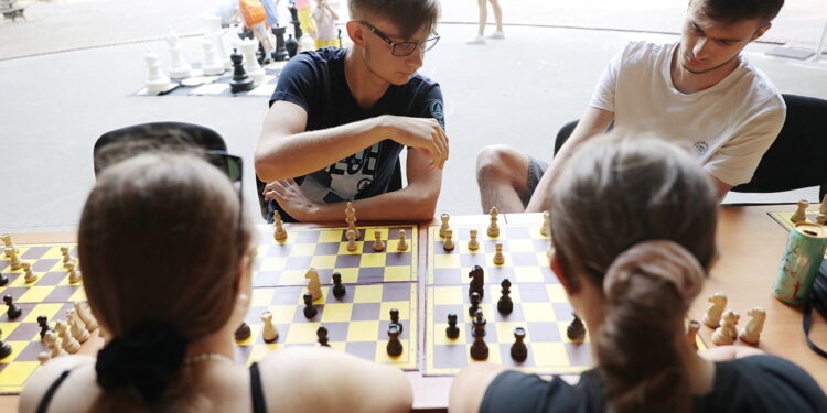 22.08.2022. Kielce. Wakacyjna Szkoła Szachowa Polskiego Radia Kielce / Fot. Wiktor Taszłow - Radio Kielce