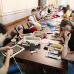 24.08.2022. Kielce. Dzień Niepodległości Ukrainy. Dom Środowisk Twórczych. Warsztaty haftowania / Fot. Wiktor Taszłow