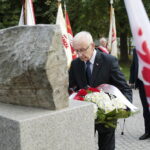 31.08.2022. Kielce. Uroczystości 42. rocznicy podpisania porozumień sierpniowych i powstania Solidarności. Na zdjęciu Waldemar Bartosz - przewodniczący świętokrzyskiej Solidarności. / Fot. Wiktor Taszłow - Radio Kielce.