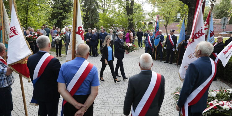 31.08.2022. Kielce. Uroczystości 42. rocznicy podpisania porozumień sierpniowych i powstania Solidarności. / Fot. Wiktor Taszłow - Radio Kielce.