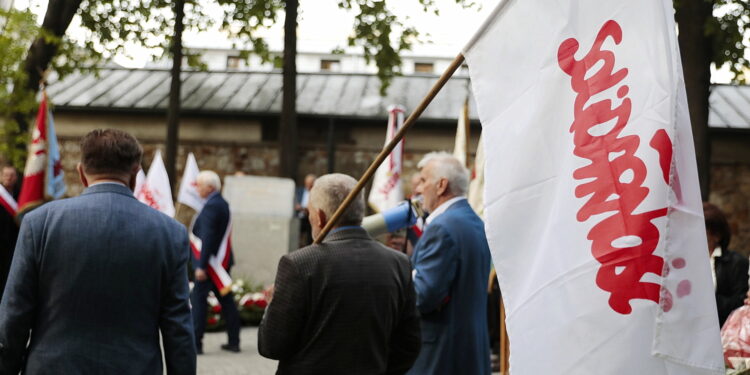 31.08.2022. Kielce. Uroczystości 42. rocznicy podpisania porozumień sierpniowych i powstania Solidarności. / Fot. Wiktor Taszłow - Radio Kielce.