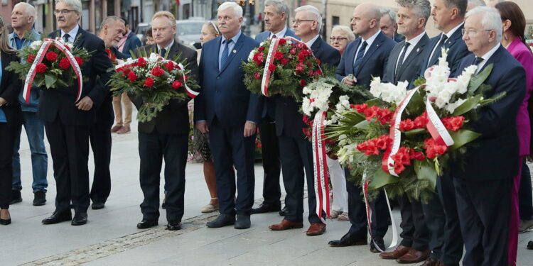 31.08.2022. Kielce. Uroczystości 42. rocznicy podpisania porozumień sierpniowych i powstania Solidarności. / Fot. Wiktor Taszłow - Radio Kielce.