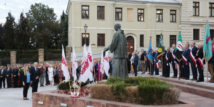 31.08.2022. Kielce. Uroczystości 42. rocznicy podpisania porozumień sierpniowych i powstania Solidarności. / Fot. Wiktor Taszłow - Radio Kielce.