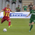 01.08.2022. Kielce. PKO BP Ekstraklasa - 3 kolejka. Mecz: Korona Kielce – Śląsk Wrocław. Na zdjęciu: Adrian Danek / Fot. Wiktor Taszłow – Radio Kielce