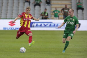 01.08.2022. Kielce. PKO BP Ekstraklasa - 3 kolejka. Mecz: Korona Kielce – Śląsk Wrocław. Na zdjęciu: Adrian Danek / Fot. Wiktor Taszłow – Radio Kielce