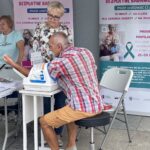 06.08.2022. Kielce. Rynek. VI Rajd „Onko-Tour, czyli rowerem po zdrowie” i piknik profilaktyczny / Fot. Paulina Michta - Radio Kielce