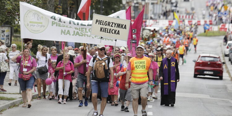 08.08.2022 Kielce. Pielgrzymka na Jasną Górę / Fot. Jarosław