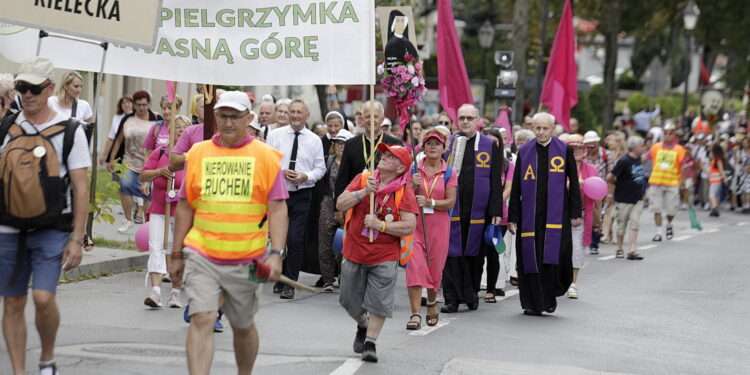 08.08.2022 Kielce. Pielgrzymka na Jasną Górę / Fot. Jarosław