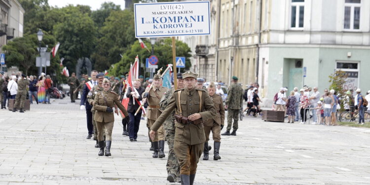 12.08.2022 Kielce. 57. Marsz Szlakiem Pierwszej Kompanii Kadrowej / Fot. Jarosław Kubalski - Radio Kielce