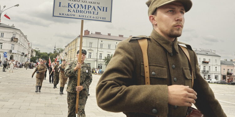 12.08.2022 Kielce. 57. Marsz Szlakiem Pierwszej Kompanii Kadrowej / Fot. Jarosław Kubalski - Radio Kielce