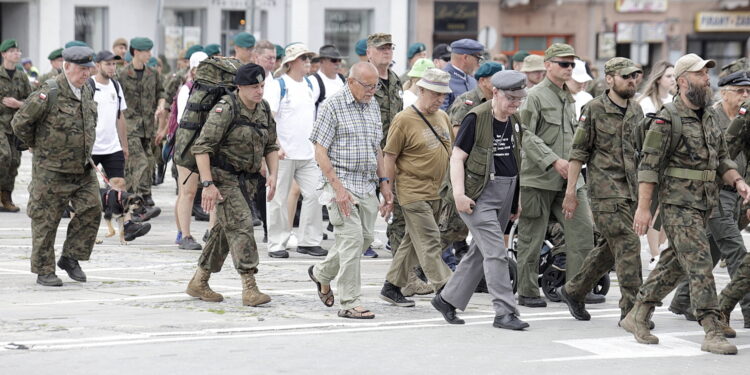 12.08.2022 Kielce. 57. Marsz Szlakiem Pierwszej Kompanii Kadrowej / Fot. Jarosław Kubalski - Radio Kielce