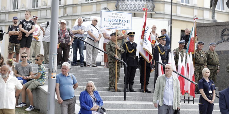 12.08.2022 Kielce. 57. Marsz Szlakiem Pierwszej Kompanii Kadrowej / Fot. Jarosław Kubalski - Radio Kielce