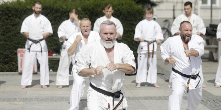 08.08.2022 Kielce. Pokaz karate w wykonaniu m.in. reprezentantów Ukrainy / Fot. Jarosław Kubalski - Radio Kielce