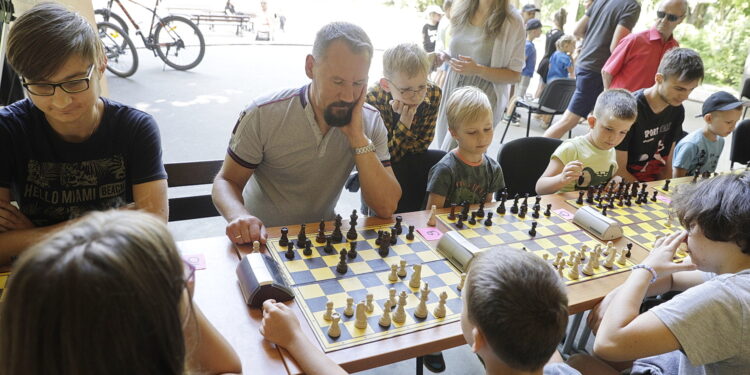 11.08.2022 Kielce. Wakacyjna Szkoła Szachowa Polskiego Radia Kielce/ Fot. Jarosław Kubalski - Radio Kielce