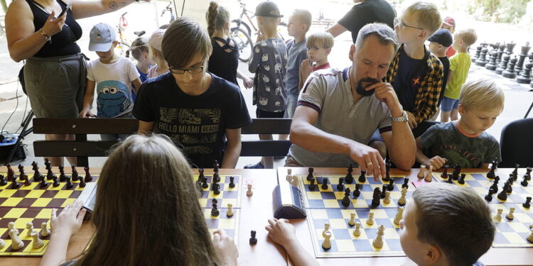 11.08.2022 Kielce. Wakacyjna Szkoła Szachowa Polskiego Radia Kielce/ Fot. Jarosław Kubalski - Radio Kielce