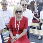 15.08.2022 Jaworznia. Dożynki gminy Piekoszów. Na zdjęciu wicemarszałek Renata Janik / Fot. Jarosław Kubalski - Radio Kielce