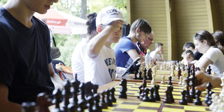 17.08.2022. Kielce. Wakacyjna Szkoła Szachowa Polskiego Radia Kielce / Fot. Jarosław Kubalski - Radio Kielce