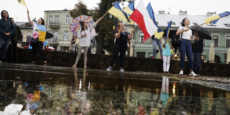 24.08.2022 Kielce. Dzień Niepodległości Ukrainy / Fot. Jarosław Kubalski - Radio Kielce