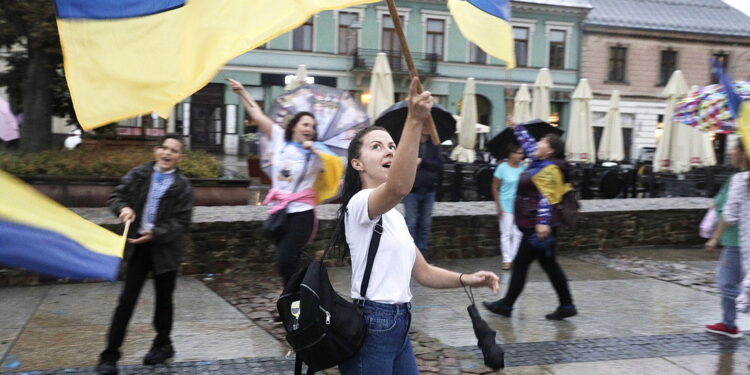 24.08.2022 Kielce. Dzień Niepodległości Ukrainy / Fot. Jarosław Kubalski - Radio Kielce