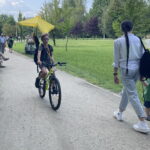 14.08.2022. Ostrowiec Świętokrzyski. Rowerowe wakacje w parku miejskim. / Fot. Emilia Sitarska - Radio Kielce