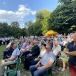 27.08.2022. Prawęcin. VI Prawęckie Dożynki połączone z nadaniem sztandaru miejsowej jednostce OSP / Fot. Emilia Sitarska - Radio Kielce