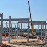 04.08.2022. Chęciny. Rozbudowa Centrum Logistycznego 7R Park Kielce / Fot. Wiktor Taszłow - Radio Kielce