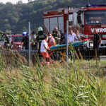 06.08.2022. Chorwacja. Wypadek polskiego autokaru na autostradzie A4, na północ od Zagrzebia między miejscowościami Jarek Bisaszki i Podvorec / Fot. PAP/EPA - Ivan Agnezovic