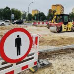 Prace na skrzyżowaniu trwają, ale tempo raczej słabe - Radio Kielce 02.08.2022. Kielce. Remont na Al Solidarności / Fot. WIktor Taszłow - Radio Kielce
