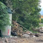 02.08.2022. Mniów. Prace przy rewitalizacji / Fot. Wiktor Taszłow - Radio Kielce