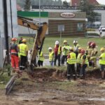 23.08.2022. Kielce. Ulica Szajnowicza-Iwanowa. Wyciek gazu / Fot. Wiktor Taszłow - Radio Kielce