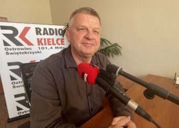 11.08.2022. Ostrowiec Świętokrzyski. Rozmowa Dnia. Na zdjęciu: Jarosław Rusiecki - senator PiS / Fot. Emilia Sitarska - Radio Kielce