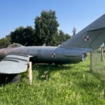 Ostrowiec Świętokrzyski. Na zdjęciu: MiG zdjęty z postumentu na osiedlu Pułanki / Fot. Emilia Sitarska - Radio Kielce