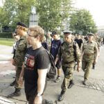 06.08.2022. Kraków. 57. Marsz Szlakiem Pierwszej Kompanii Kadrowej. Wymarsz z krakowskich Oleandrów / Fot. Jarosław Kubalski - Radio Kielce