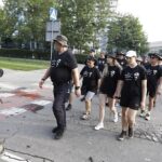 06.08.2022. Kraków. 57. Marsz Szlakiem Pierwszej Kompanii Kadrowej. Wymarsz z krakowskich Oleandrów / Fot. Jarosław Kubalski - Radio Kielce