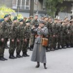 06.08.2022. Kraków. 57. Marsz Szlakiem Pierwszej Kompanii Kadrowej. Wymarsz z krakowskich Oleandrów / Fot. Jarosław Kubalski - Radio Kielce